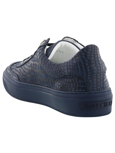 Shop Jimmy Choo Ace Sneakers In Navy-navy