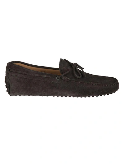 Shop Tod's Gommino Loafers In Ash