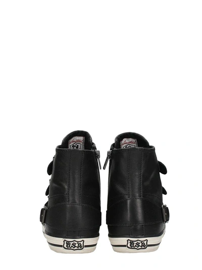 ASH VINCENT BLACK LEATHER SNEAKERS 10571379