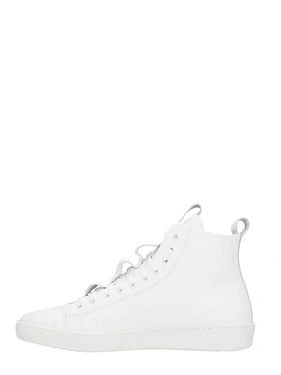 Shop Ylati Footwear Sorrento White Leather Sneakers