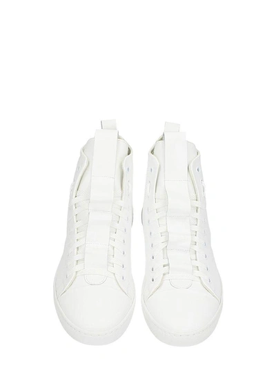 Shop Ylati Footwear Sorrento White Leather Sneakers