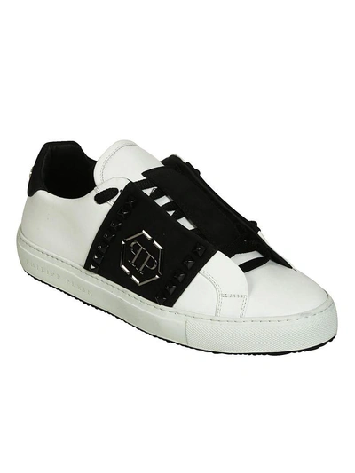 Shop Philipp Plein The Night We Met Sneakers In White-black