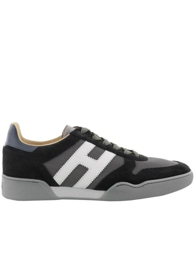 Shop Hogan H357 Sneaker In Blue-grey