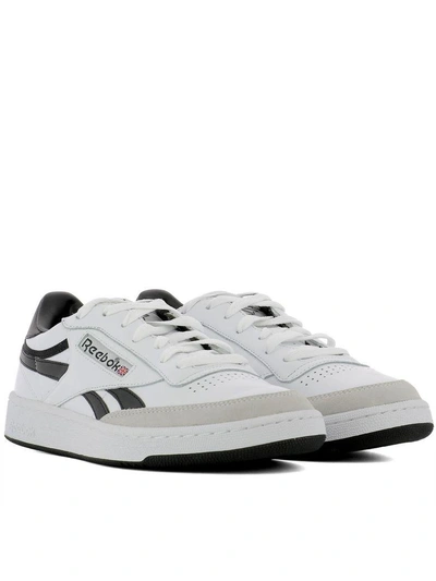 Shop Reebok White Leather Sneakers