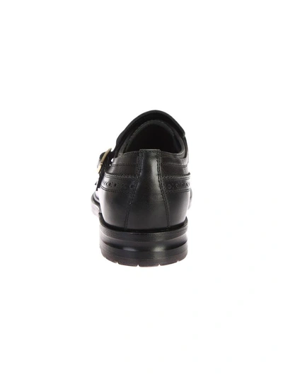 Shop Alexander Mcqueen Black Triple Buckle Shoes