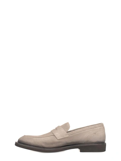 Shop Seboys Seboy's Taupe Suede Loafer In Gray