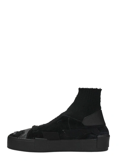 Puma X Han Kjobenhavn Court Platform Balck Elastic Fabric Sneakers In Black  | ModeSens