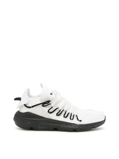 Shop Y-3 Kusari Sneakers In Cwhite/cblack/cblack|bianco