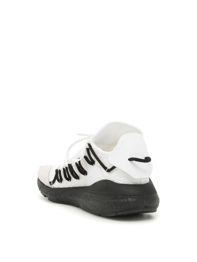Shop Y-3 Kusari Sneakers In Cwhite/cblack/cblack|bianco