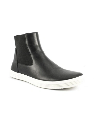 Shop Rick Owens Black Leather Beatles Sneaker In Nero