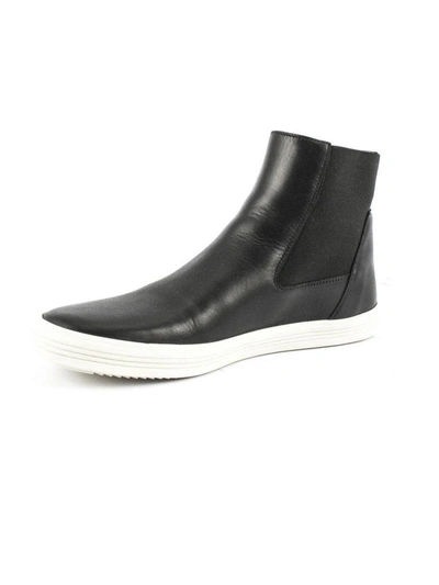 Shop Rick Owens Black Leather Beatles Sneaker In Nero