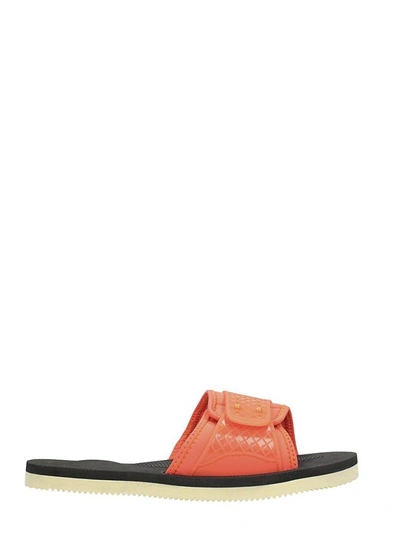 Shop Suicoke Siv Orange Nylon Sandals