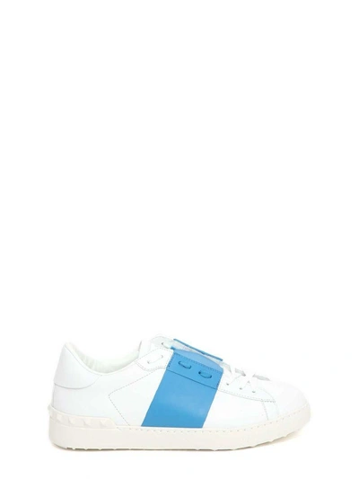 Shop Valentino Open Low-top Sneaker In B.co/blu