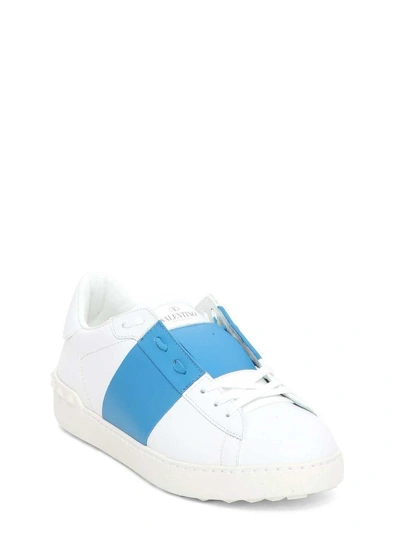Shop Valentino Open Low-top Sneaker In B.co/blu