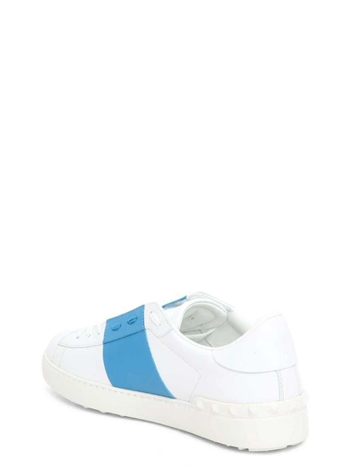 Shop Valentino Open Low-top Sneaker In B.co/blu