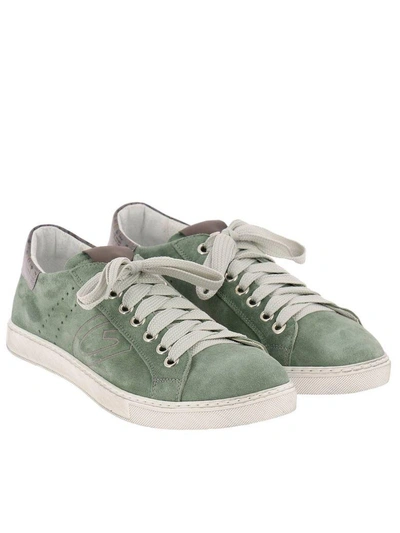 Shop Alberto Guardiani Sneakers Shoes Men Guardiani In Green