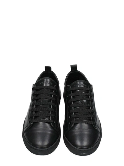 Shop Ylati Footwear Sorrento Low Black Leather Sneakers