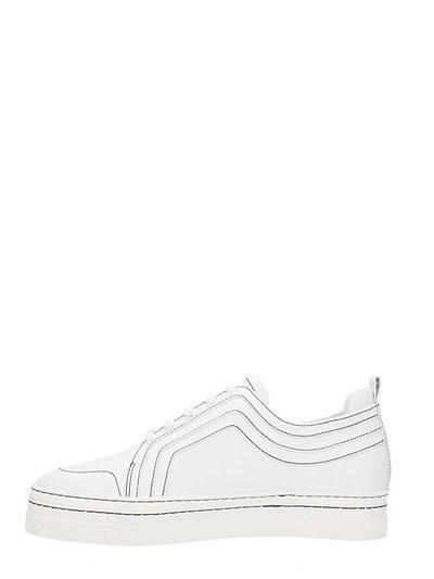 Shop Pierre Hardy Campus White Leather Sneakers