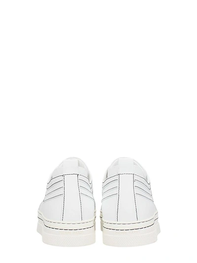 Shop Pierre Hardy Campus White Leather Sneakers