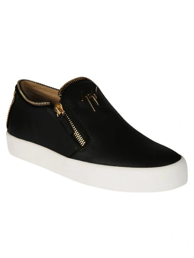 Shop Giuseppe Zanotti Slip-on Sneakers In Black