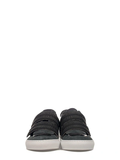 Shop Mm6 Maison Margiela Black Patent Leather Sneakers