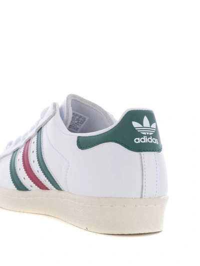 Shop Adidas Originals Superstar 80s Sneakers In Bianco