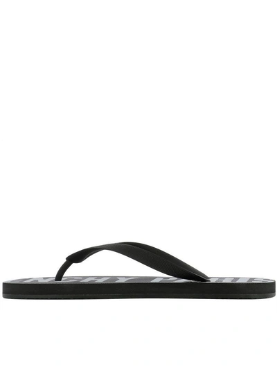 Shop Givenchy Black Rubber Flip Flops