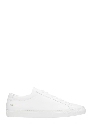 Shop Common Projects Original Achilles Low White Leather Sneakers