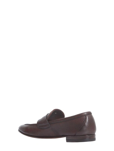 Shop Henderson Soft Leather Loafers In Marrone
