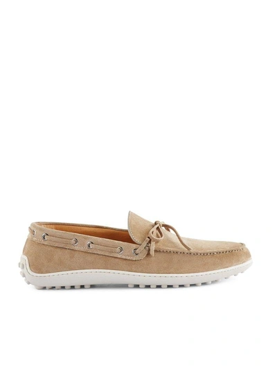 Shop Fabi Loafers In Sabbia