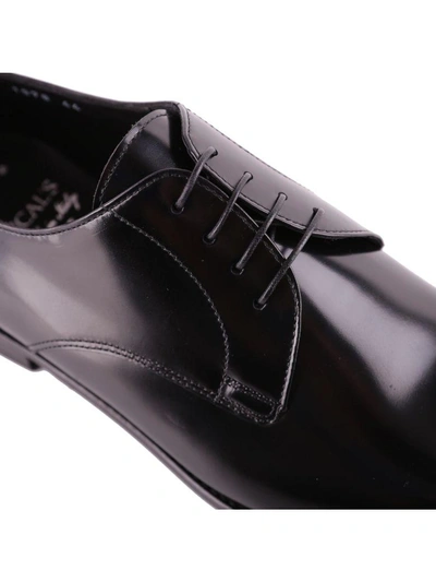 Shop Doucal's Leather Lace-up Shoes Old In Black