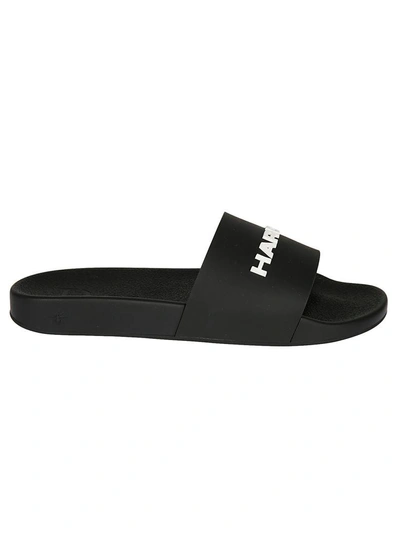 Shop Dior Designer Sliders In Black/white