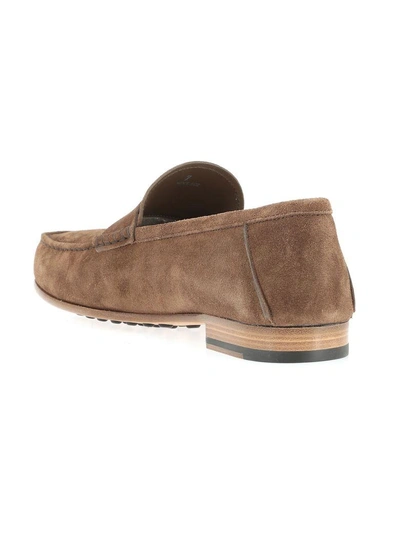 Shop Tod's Leather Loafer In Brown