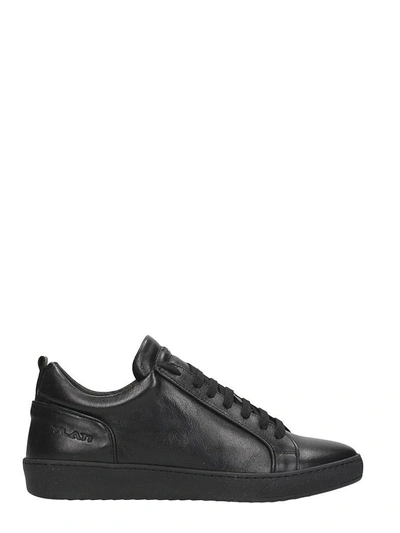 Shop Ylati Footwear Amalfi Black Leather Sneakers