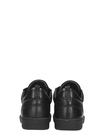 Shop Ylati Footwear Amalfi Black Leather Sneakers