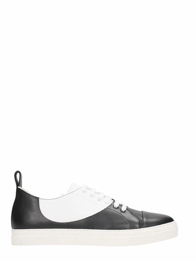 Shop Pierre Hardy Basket Spot White Leather Sneakers