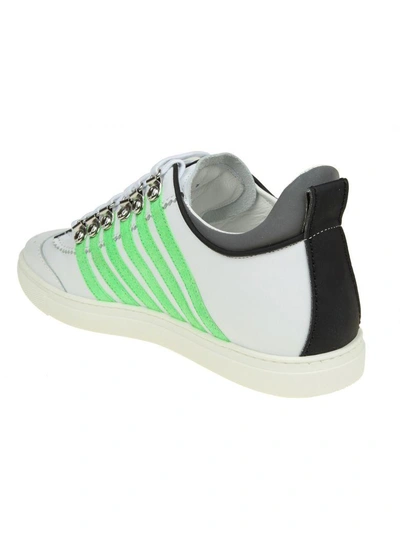 Shop Dsquared2 Sneakers Runner 251 In White Leather