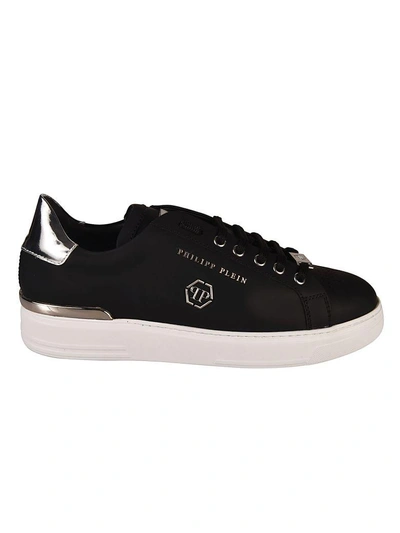 Shop Philipp Plein Over A Border Lo-top Sneakers In Nero