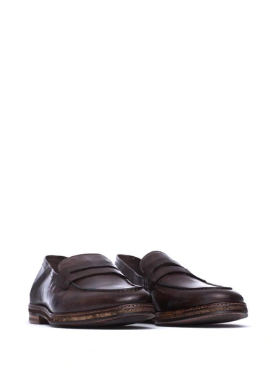 Shop Corvari Brown Loafers In Testa Moro