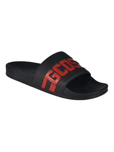 Shop Gcds Logo Sliders In Nero