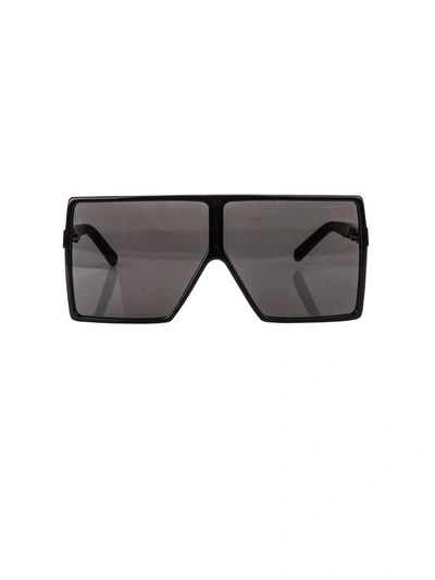 Shop Saint Laurent Sunglasses In Nero Fumo