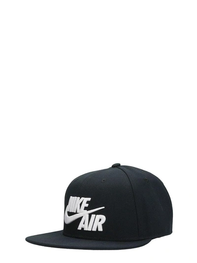 Shop Nike Air True Snapback Black Cotton Cap