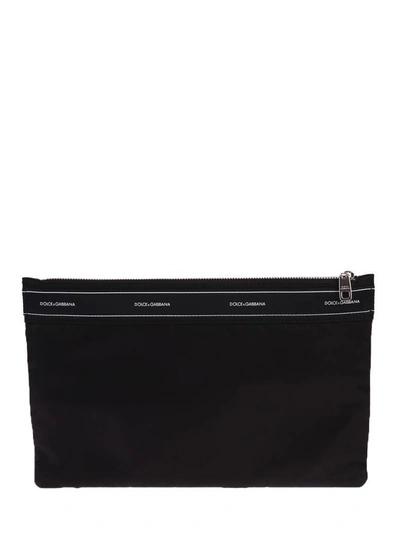 Shop Dolce & Gabbana Black Zipped Pouch