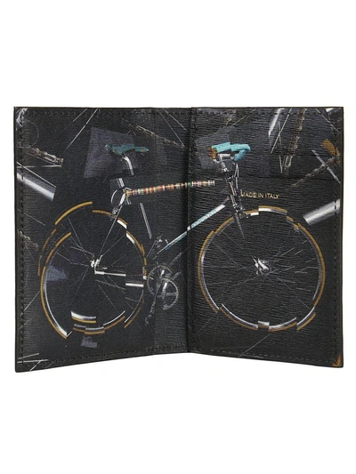 Shop Paul Smith Printed Bike Wallet In Black