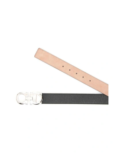 Shop Ferragamo Adjustable Belt In Neronero