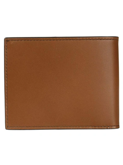Shop Ferragamo Logo Wallet In Brown
