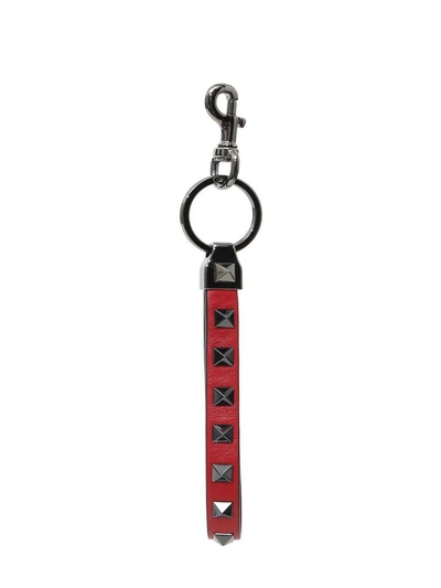 Shop Valentino Keyholder In Rosso