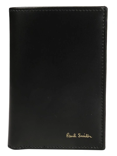 Shop Paul Smith Internal Striped Wallet In Black