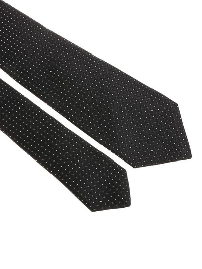 Shop Kiton Silk Tie In Black