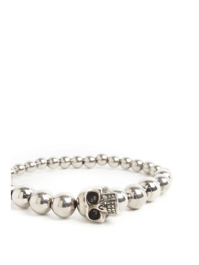 Shop Alexander Mcqueen Bracelet In Silver